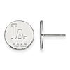 Sterling Silver Los Angeles Dodgers Logo Post Earrings