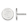 Sterling Silver San Diego Padres Small Post Earrings