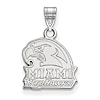 Miami University Redhawks Logo Pendant 1/2in 10k White Gold