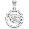 Sterling Silver 5/8in Oregon State University Pendant in Circle