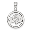 University of Colorado Circle Pendant Sterling Silver