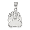 Sterling Silver 3/4in University of Montana Paw Pendant