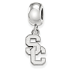 Sterling Silver University of Southern California Small Dangle Bead