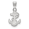 United States Naval Academy Anchor Pendant 5/8in Sterling Silver