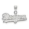 Sterling Silver 3/8in Los Angeles Dodgers Name Pendant
