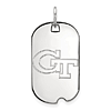Sterling Silver Georgia Tech Small Dog Tag