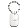 Sterling Silver Purdue University P Key Chain