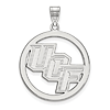 Sterling Silver University of Central Florida 1in Circle Pendant