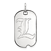 Sterling Silver University of Louisville Small Dog Tag