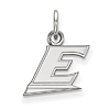 Eastern Kentucky University Logo Charm 1/2in 14k White Gold