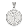 Sterling Silver 3/4in University of Montana Seal Pendant 