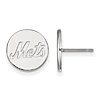 Sterling Silver New York Mets Logo Post Earrings
