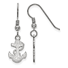 United States Naval Academy Anchor Dangle Earrings Sterling Silver