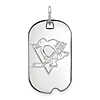 Sterling Silver Pittsburgh Penguins Small Dog Tag