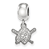 Sterling Silver Pittsburgh Pirates Extra Small Dangle Bead