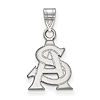 Arizona State University AS Pendant 1/2in Sterling Silver