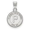 Sterling Silver 1/2in Pittsburgh Pirates Baseball Since 1887 Pendant