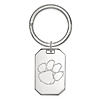 Sterling Silver Clemson University Key Chain