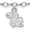 Sterling Silver 9in University of Kansas Anklet