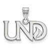 Sterling Silver Small University of North Dakota UND Pendant