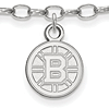Sterling Silver 9in Boston Bruins Anklet