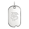 Sterling Silver Florida State University Small Dog Tag