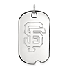 10kt White Gold San Francisco Giants 1 1/2in Dog Tag
