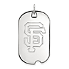 Sterling Silver San Francisco Giants 1 1/2in Dog Tag