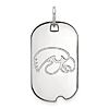 Sterling Silver University of Iowa Small Dog Tag