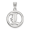 Sterling Silver 5/8in University of Louisville Pendant in Circle