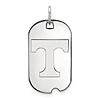 14kt White Gold University of Tennessee Small Dog Tag