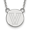 Villanova University Logo Necklace 1/2in Sterling Silver