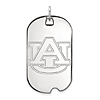 10kt White Gold Auburn University Dog Tag