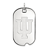 Sterling Silver Indiana University Dog Tag