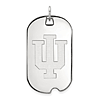 10kt White Gold Indiana University Dog Tag