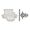 Marquette University Logo Lapel Pin 14k White Gold 