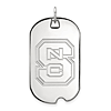 Sterling Silver North Carolina State University Dog Tag