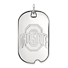 Sterling Silver Ohio State University Large Dog Tag