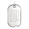 Sterling Silver Detroit Tigers 1 1/2in Dog Tag