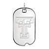 Sterling Silver Texas Tech University Dog Tag