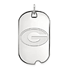 10kt White Gold University of Georgia Dog Tag