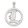 Sterling Silver 1in University of Louisville Logo Pendant in Circle