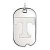 14kt White Gold University of Tennessee Dog Tag