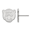 14k White Gold Baylor University Bear Head Earrings