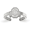 Sterling Silver Ohio State University Toe Ring