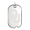 10kt White Gold University of Oklahoma OU Dog Tag