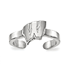 Sterling Silver University of Wisconsin Toe Ring