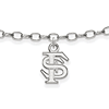 Sterling Silver Florida State University Anklet