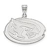 Iowa State University Oval Pendant 3/4in Sterling Silver