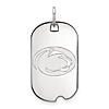 14kt White Gold Penn State University Small Dog Tag